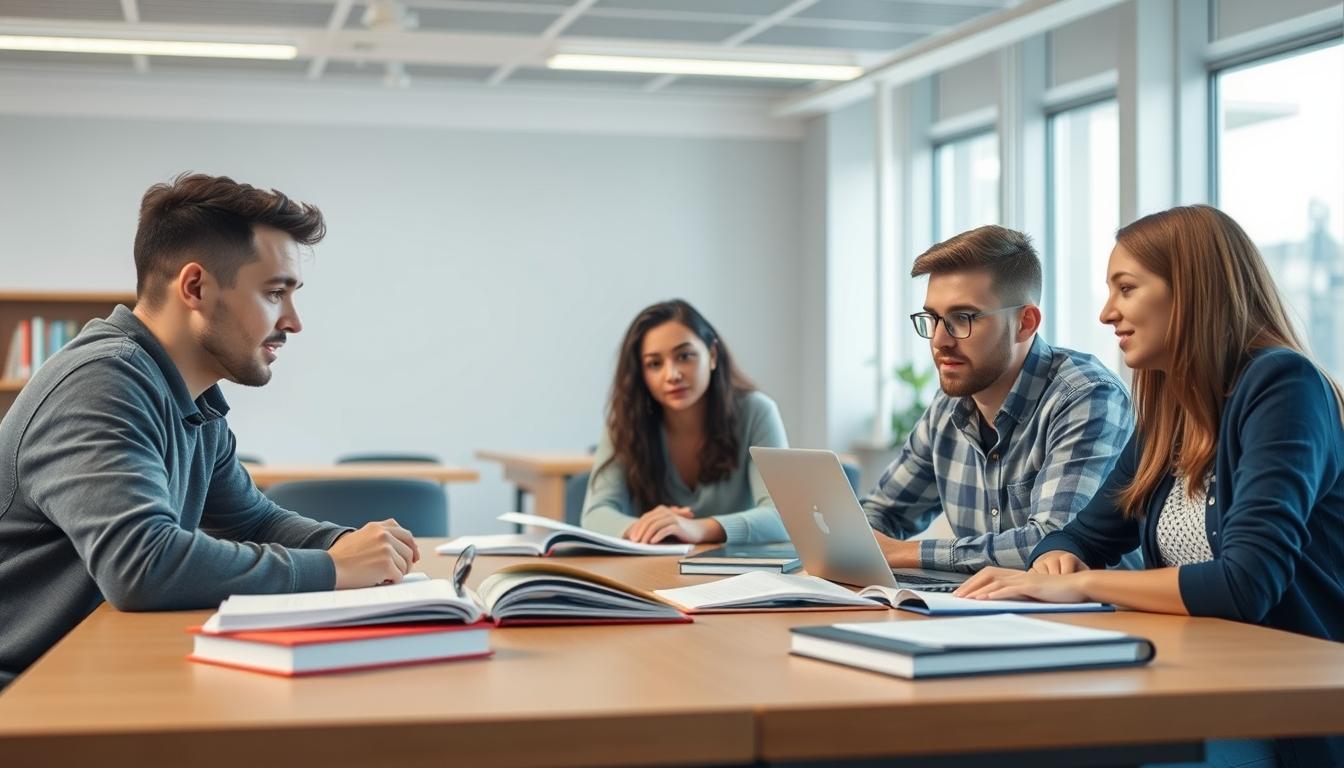 Modern university campus for students